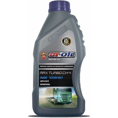 OLEO MOTOR CAMINHÃO 15W40CH4 DIESEL  GT OIL 1 LITRO - TX3032